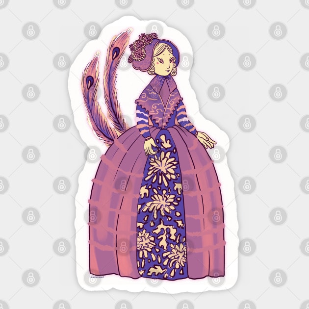 Western Dress Sticker by miacomart